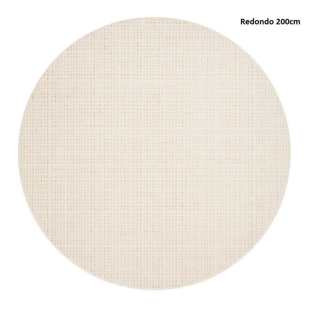 Tapete De Sala Pelo Baixo Redondo 200Cm - Vener 088 - 200Cm