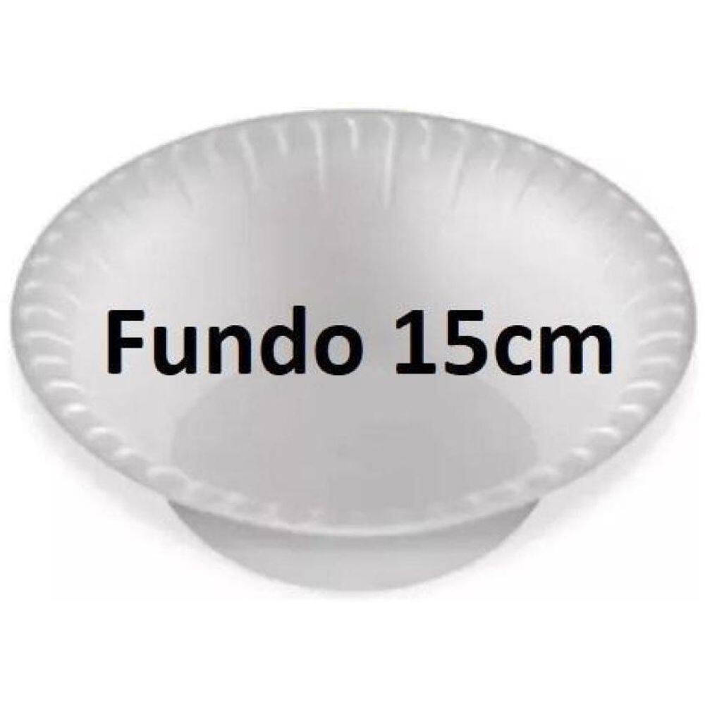 Kit 50 Un Descartáveis Isopor Potes 360Ml E Cumbucas 15Cm