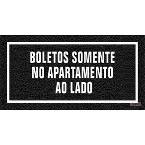 Tapete Capacho Boletos No Apartamento Do Lado 62X32