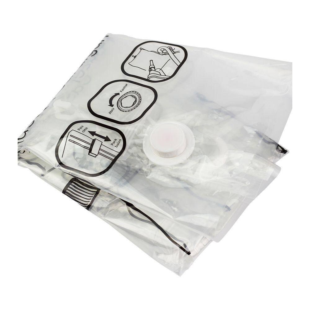 Saco Vacuo Organizador Cabide Protetor Roupa 67X90 M