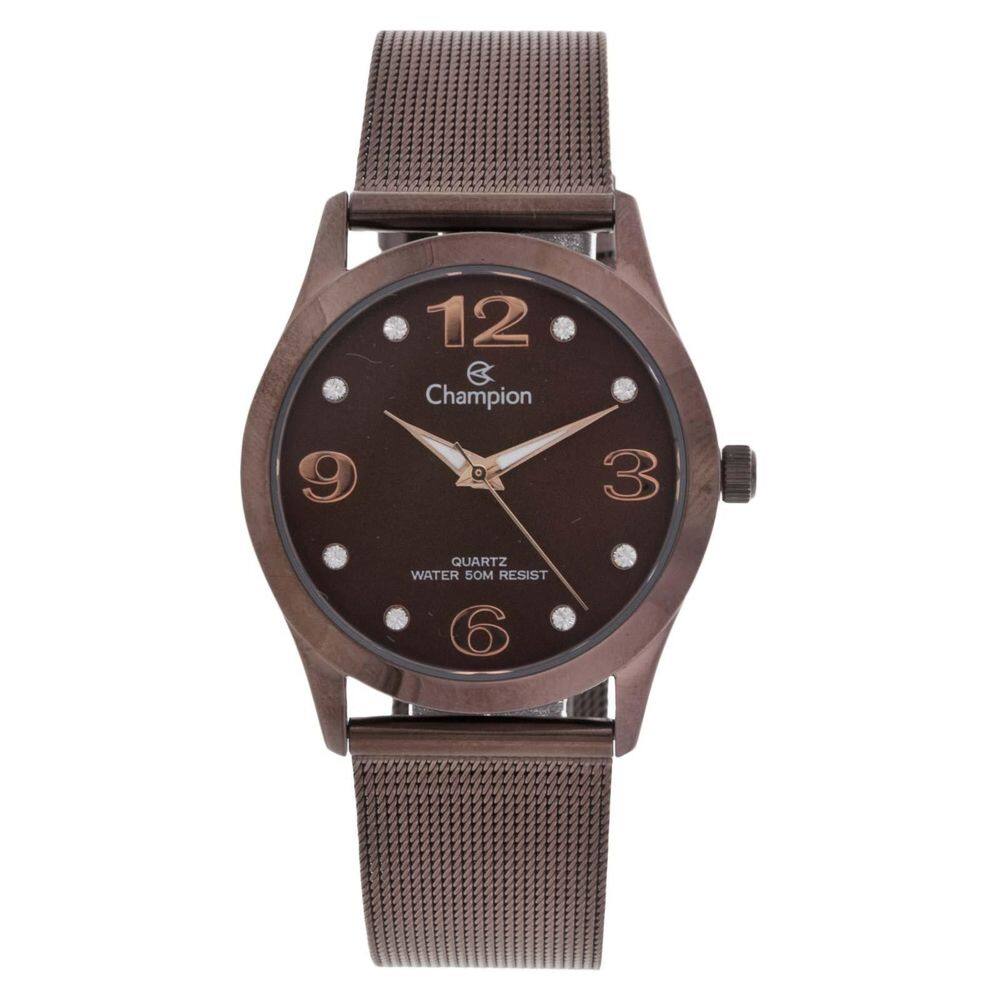 Relógio Feminino Champion Chocolate Cn29098R