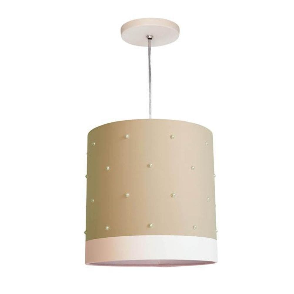 Lustre Pendente Infantil Pérolas - 25X25 Cáqui