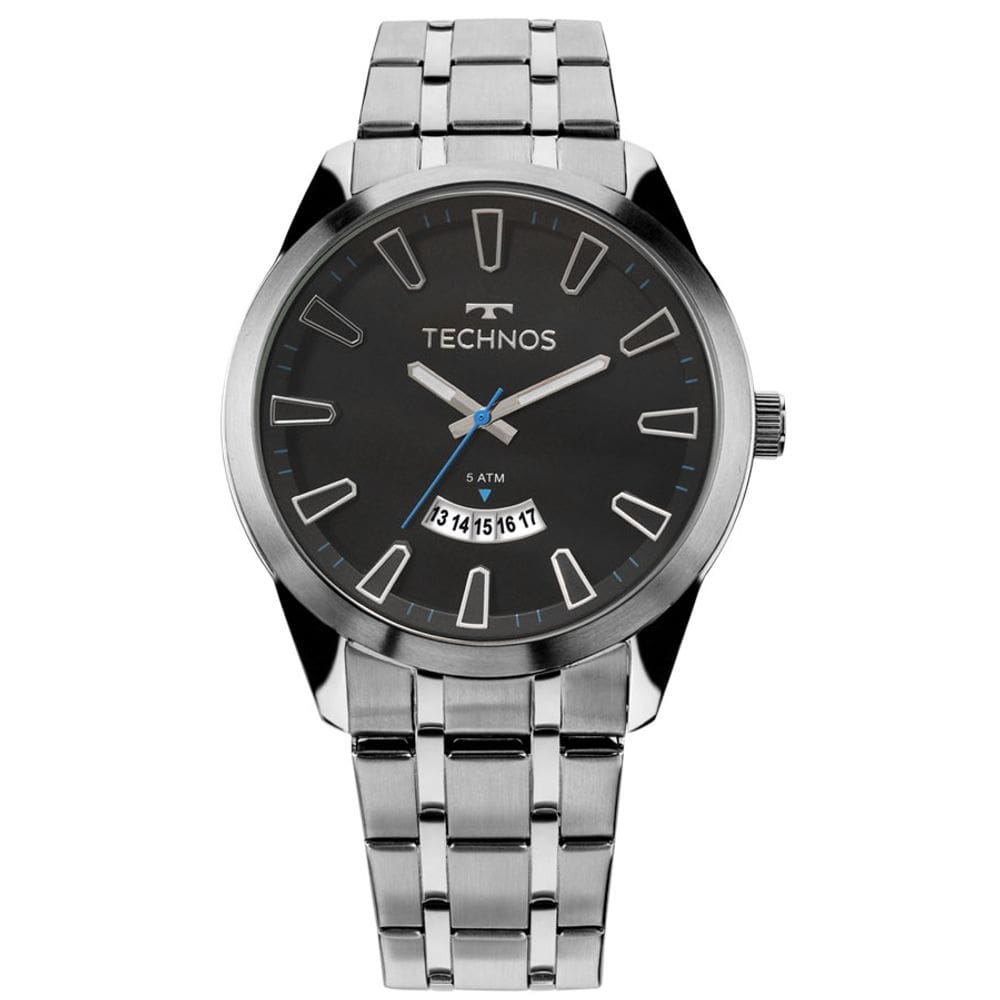 Relógio Masculino Technos Prata Aço 2115Kzb/1P - Analógico