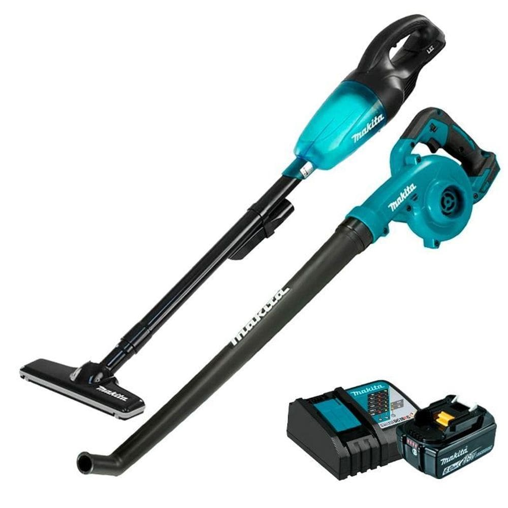 Kit Aspirador A Bateria Makita 18V Dcl180Zb + Soprador