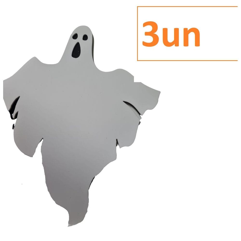 Kit 3Un Decoração De Halloween Fantasma Branco Em Eva