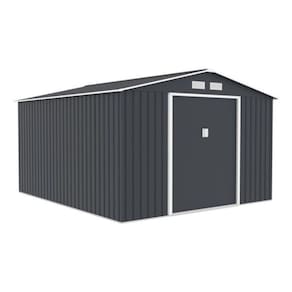 Deposito De Aco Casa Container Jardim Exterior 322x277x203cm Cor Cinza