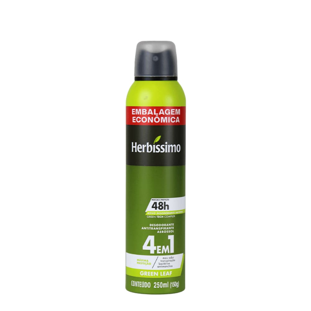 Desodorante Aerosol Antitranspirante Herbíssimo Green Leaf 250Ml