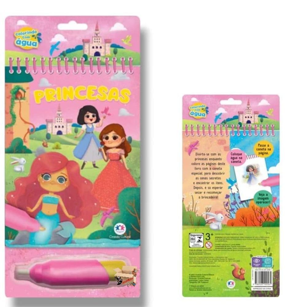 Livro Infantil Aquabook Colorindo Com Água Ciranda Cultural