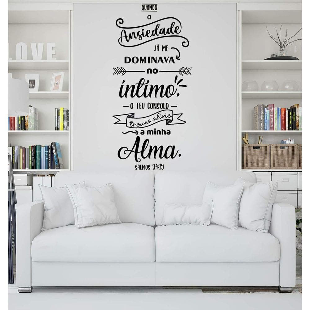 Adesivo De Parede Salmo 94:19