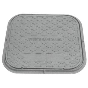Tampa Tampão De Chão Simples T33 Ferro Passagem 48x54cm