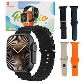 Smartwatch N9 Ultra 49mm Chamadas Batimentos 4 Pulseiras