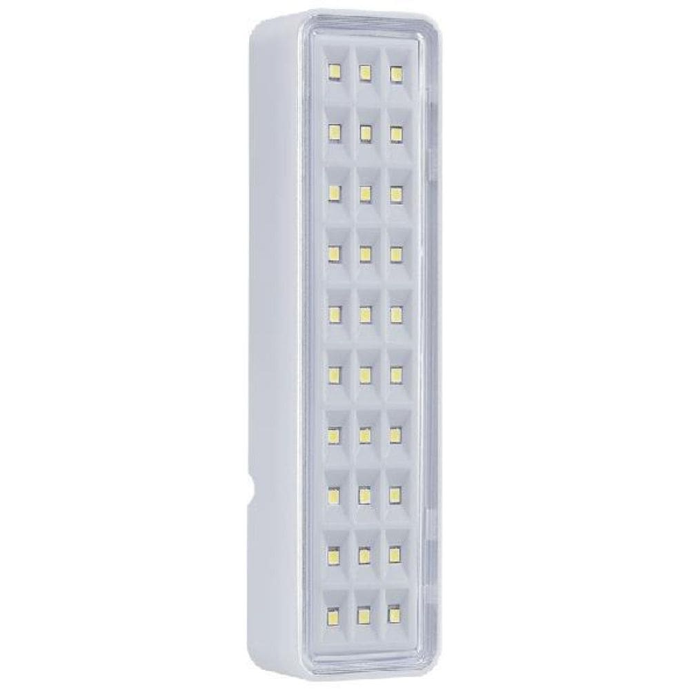 Kit 06 Luminária Luz Emergência Lea 30 Leds Intelbras Bivolt