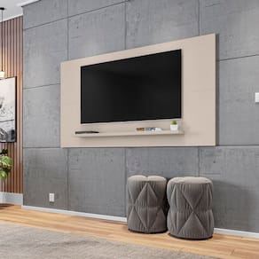 Painel Para Tv Esmeralda 1.58 Off White- Casa D Móveis