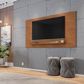 Painel Para Tv Esmeralda 1.58 Cedro - Casa D Móveis