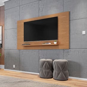 Painel Para Tv Esmeralda 1.58 Noce - Casa D Móveis