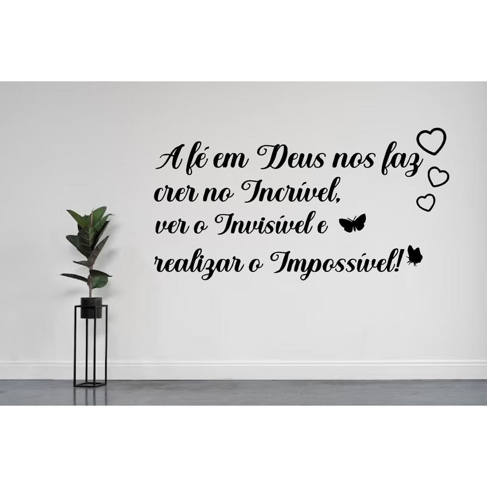 Adesivo De Parede Fé Em Deus
