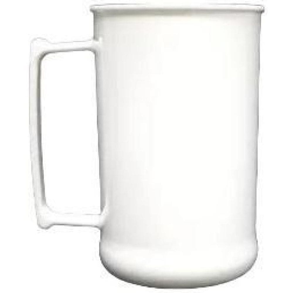 Kit 5 Canecas De Acrílico Branca 300Ml Sem Personalização