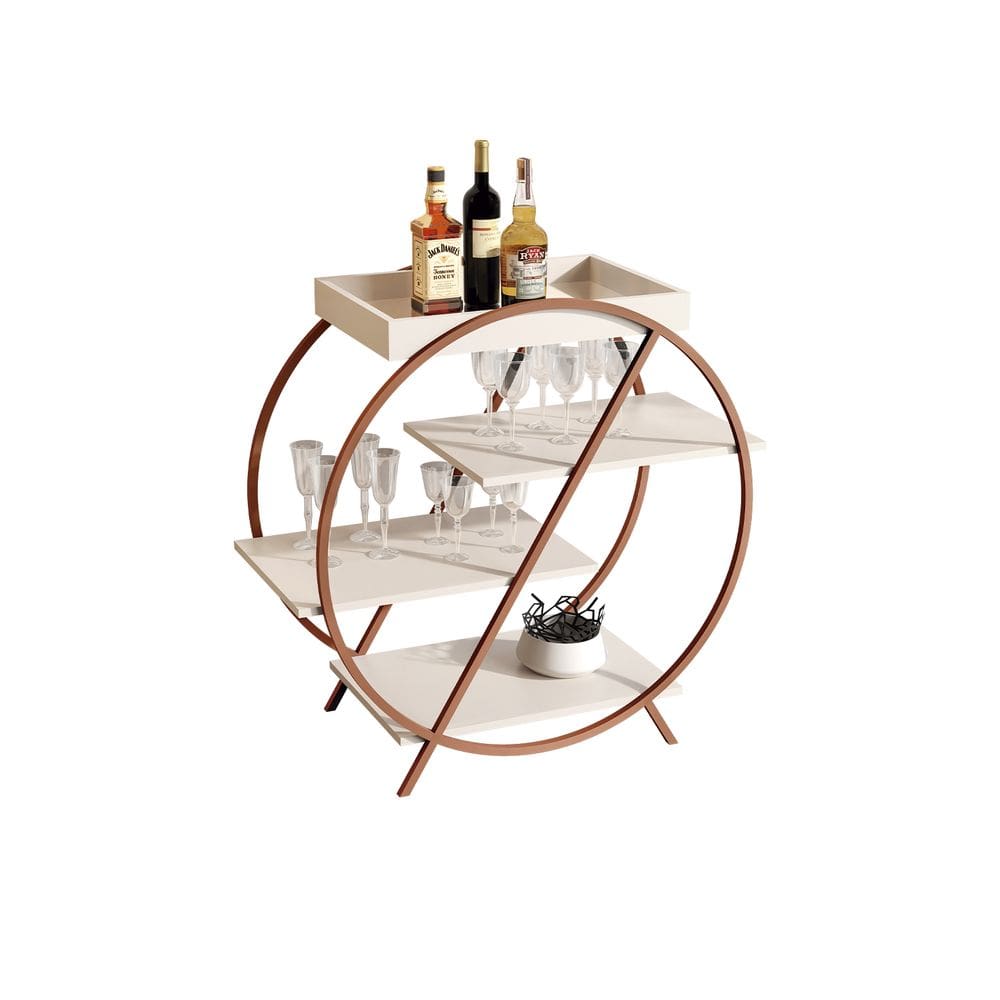 Adega JB 4009 Luxo Off White Pe Bronze - Moveis JB