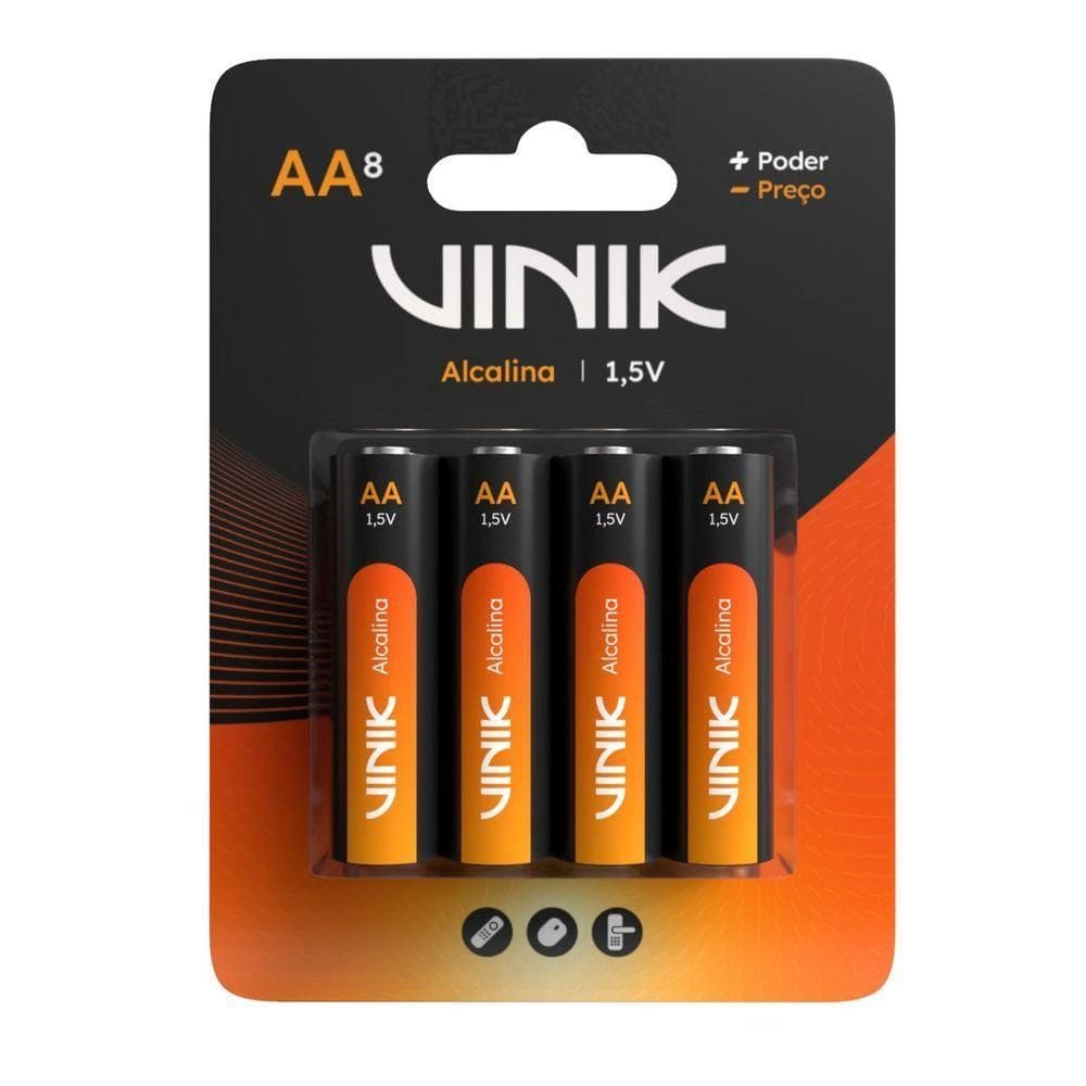 Pilha Alcalina Aa C-8 1.5v - Vp2ab8a
