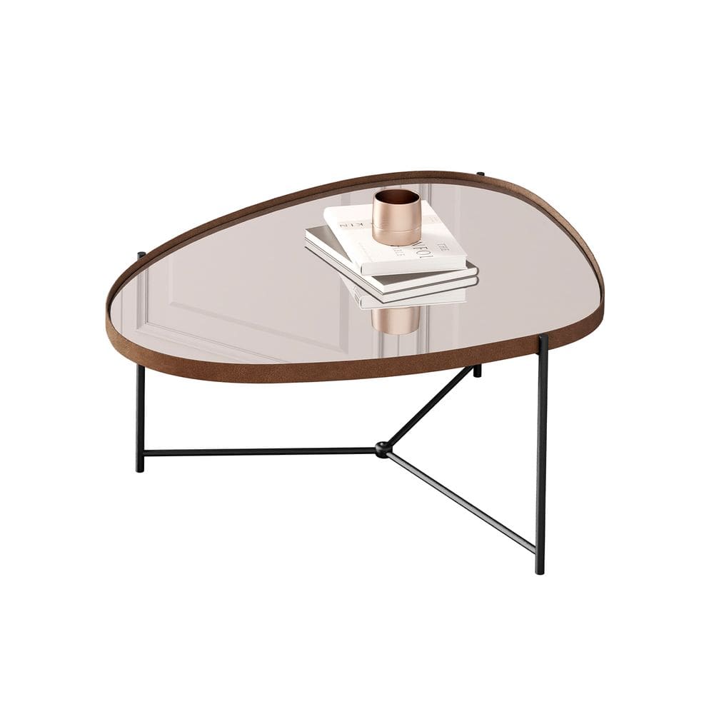 Mesa de Centro Organica Alamanda Castanho - Moveis JB