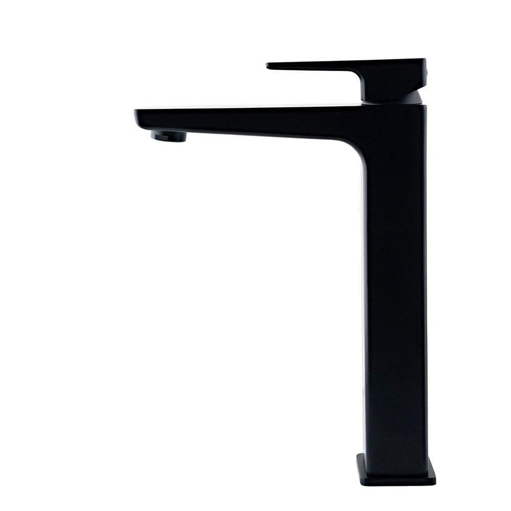 Torneira Monocomando Modaza Quadrato Nero, Bica Alta, Preto