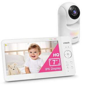 Monitor de Bebê Digital com Zoom Panorâmico e Inclinado, Bateria de 5000mAh. VTech