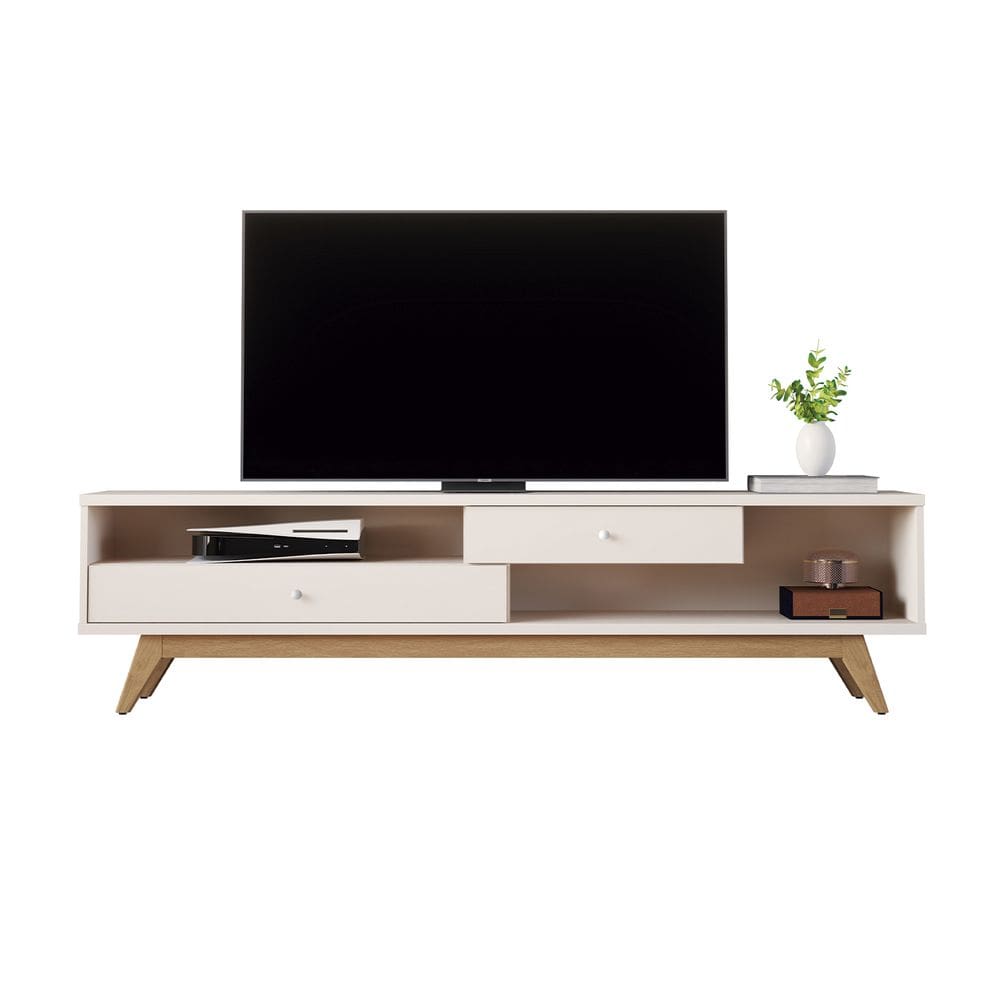 Rack para TV JB 5232 Elmo com Off White - Moveis JB