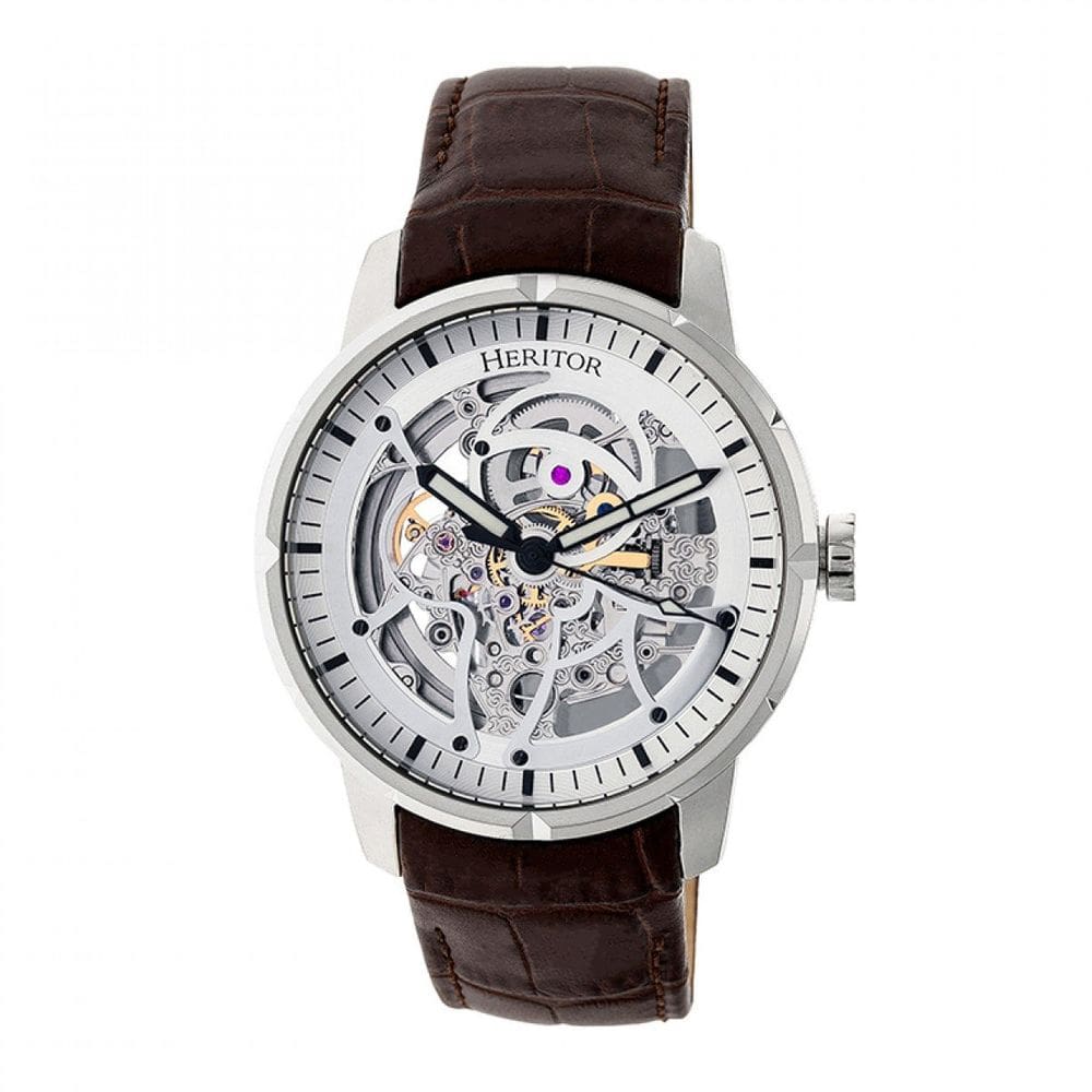 Relógio masculino HERITOR Automatic `Ryder Skeleton` HERHR4603