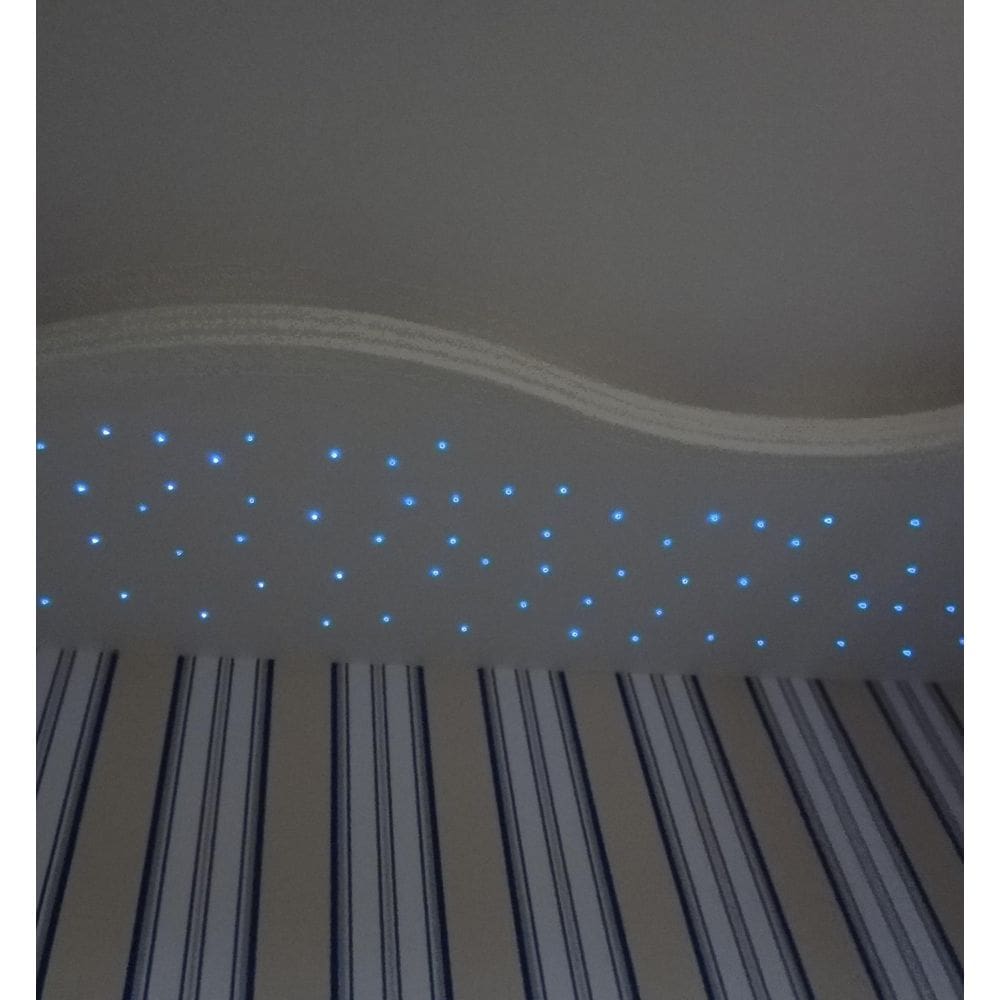 Kit Noite Estrelada 100 Fibra Ótica Efeito Estrelado Rgb