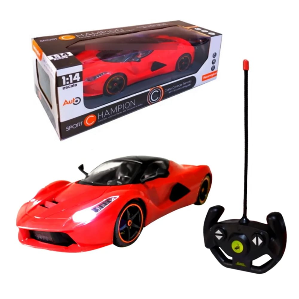Carrinho R/C Sport 4 Funções com Luz e Som - DM Toys