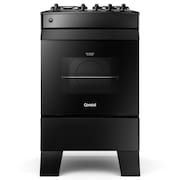 Fogão 4 bocas Preto Consul com mesa esmaltada - CFO4ZAE