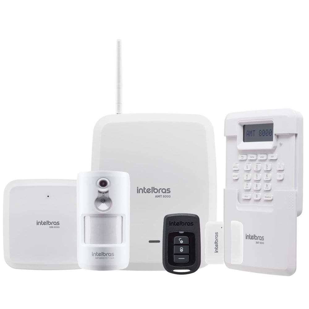 Kit De Alarme Completo Sem Fio Amt 8000 Intelbras