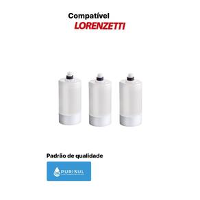 Kit Com 3 Refil Vela Filtro Lorenzetti Acquabella / Vitalle