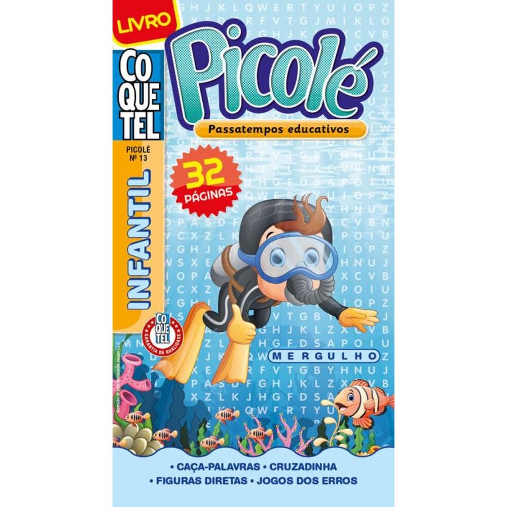 Livro Coquetel Picolé 13: Passatempos educativos