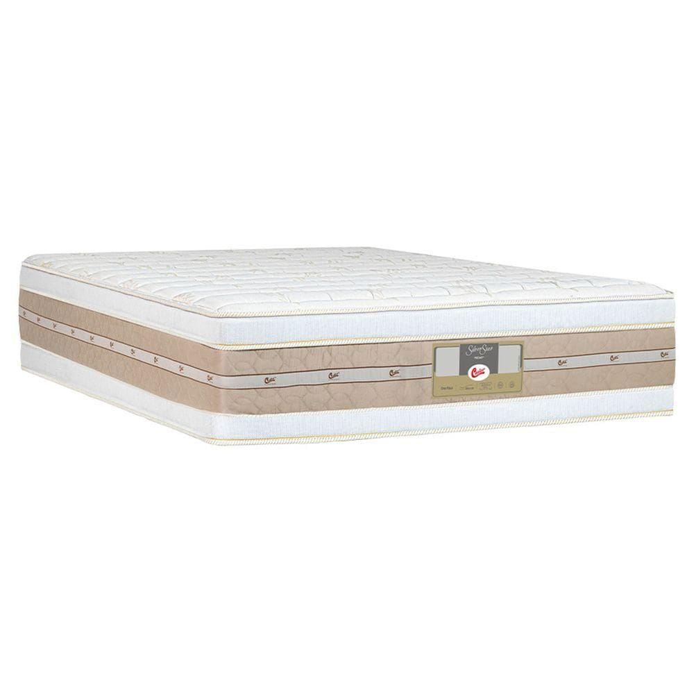 Colchão King Double Face Molas Silver Star 193x203x34cm - Castor
