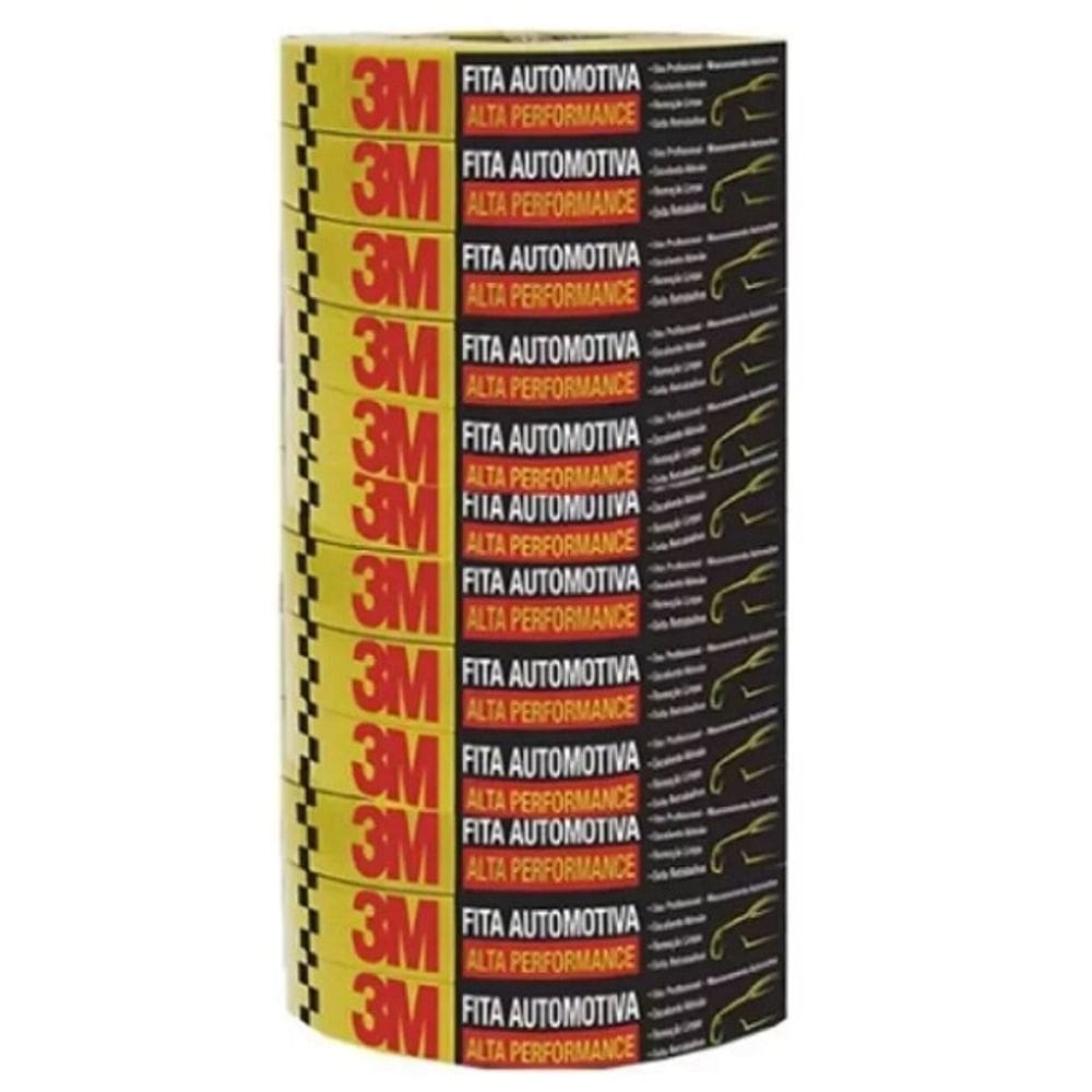 Kit 12 Fita Crepe Automotiva de ALTA Performance 18MM X 50M