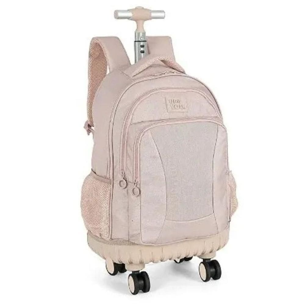 Mochila Carrinho Grande Up 4 You Poliéster Rose
