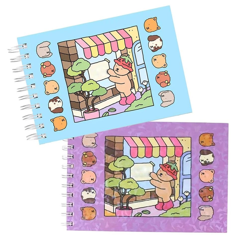 Livrinho Livro de Colorir Kit 2 unidades Pintar Desenho Urso Ursinho Lazer Diversao Pintura
