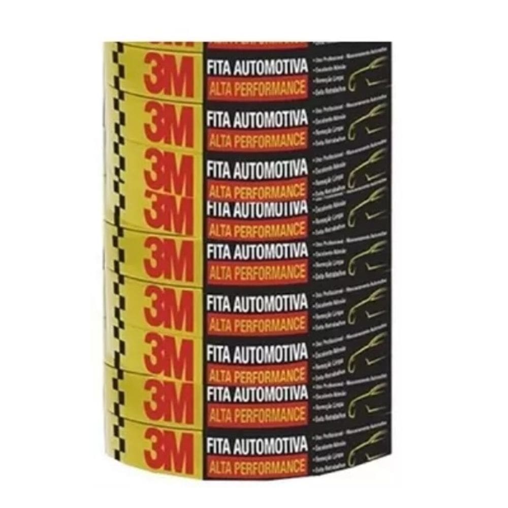 Kit 9 Fita Crepe Automotiva de ALTA Performance 24MM X 50M
