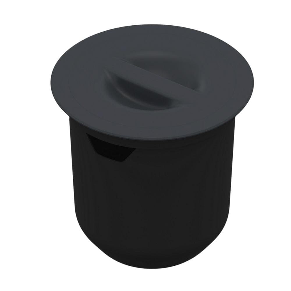 Lixeira Embutir Arquitech 27x27 8l Cinza grafite 050704004