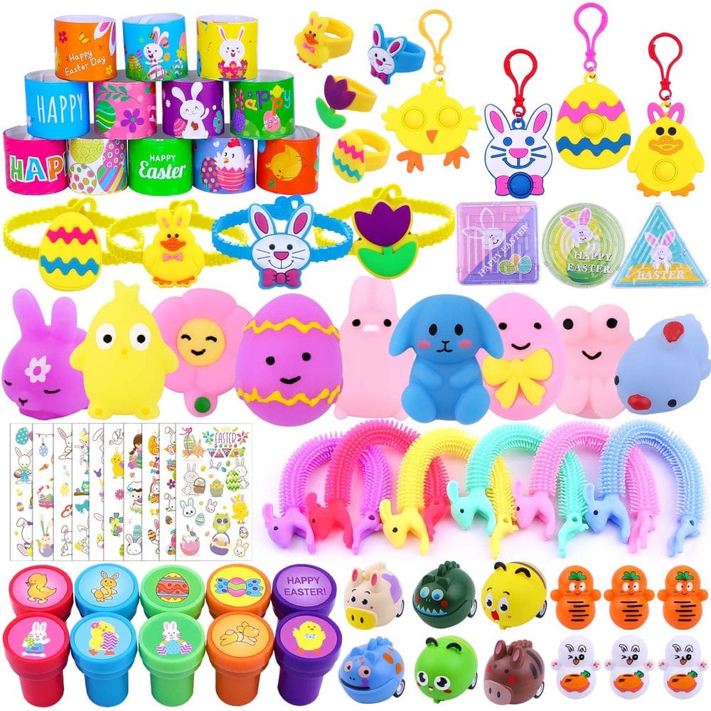 Sortimento de lembrancinhas de festa XIMISHOP Easter 73 unidades para crianças