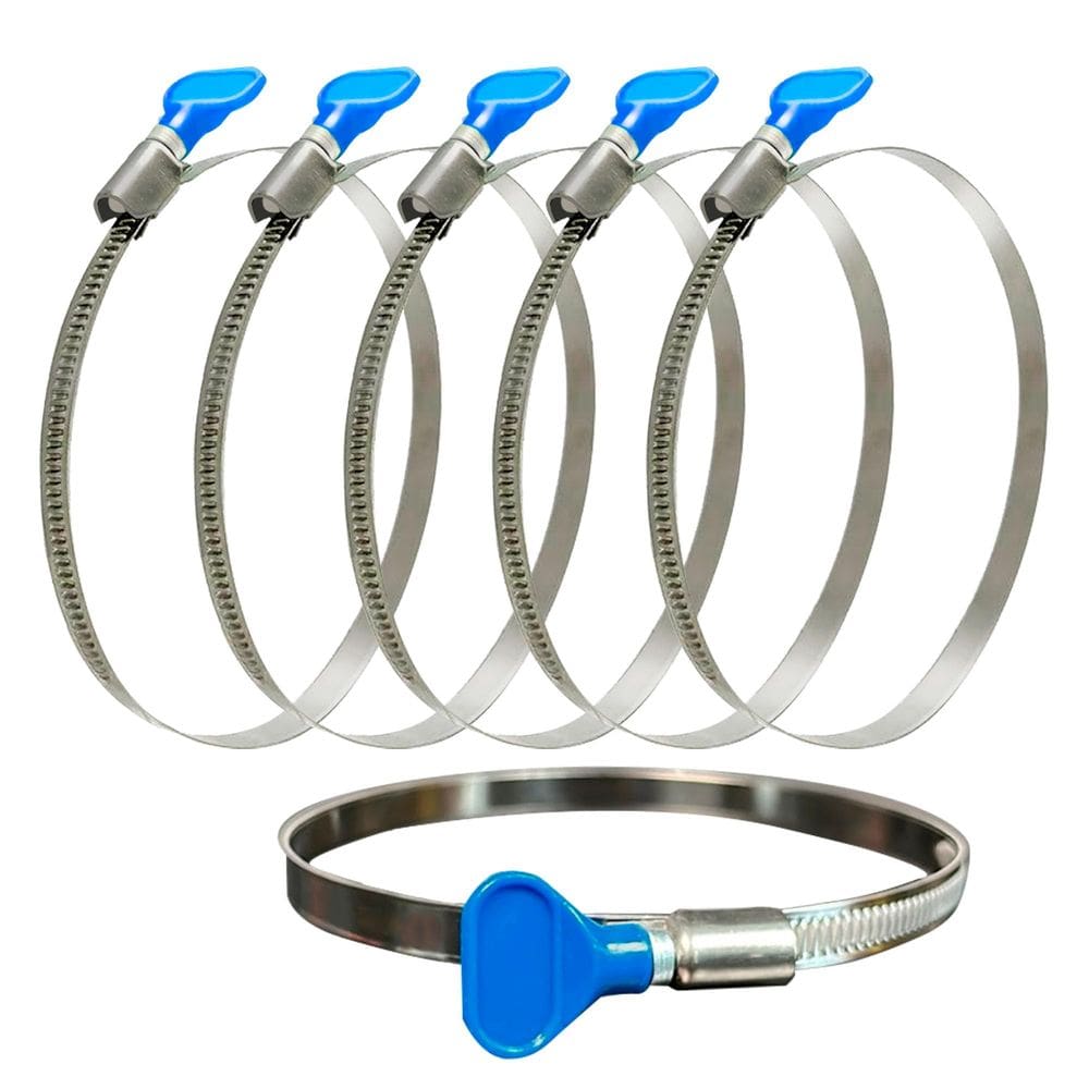 Braçadeiras de mangueira ajustáveis Saffire 91-114mm (6) para 10-11cm