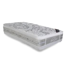 Colchão Solteiro Espuma Látex Molas Ensacadas Super Luxo Double Face Euro Pillow (88x188x36) - Castor
