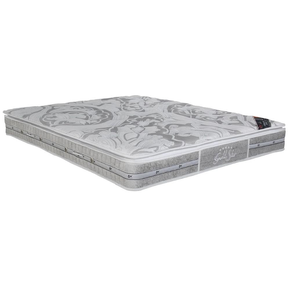 Colchão Queen Espuma Látex Molas Ensacadas Super Luxo SLX Pillow Top (158x198x30) - Castor