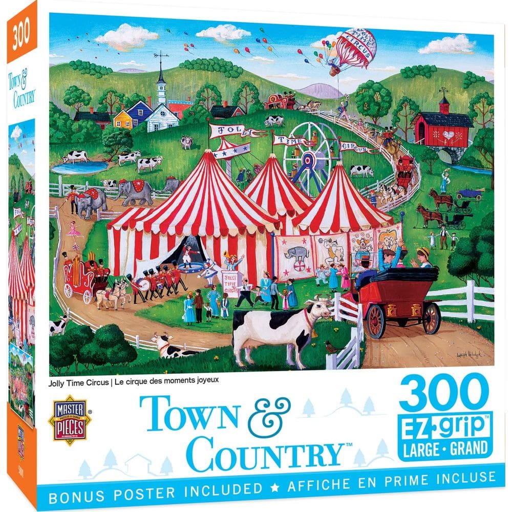 Obras-primas do quebra-cabeça Jolly Time Circus 300 peças