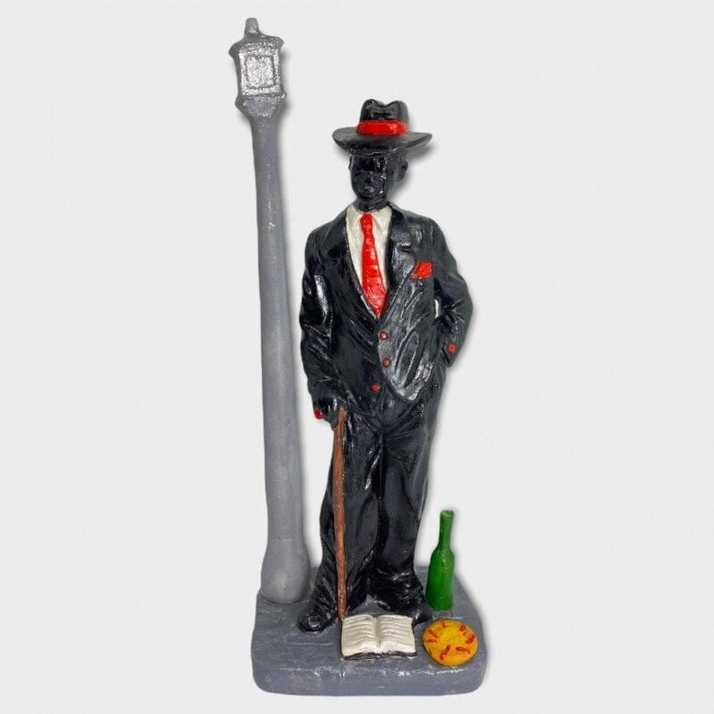 Orixá Malandro Seu Zé Pelintra em Resina 18 cm-Escolha a Cor