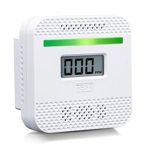 Detector de monóxido de carbono Wxaxyuii alimentado por bateria com display