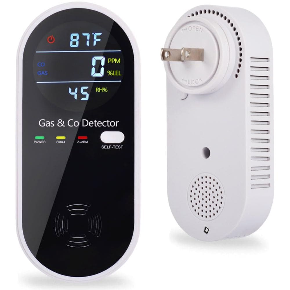 Detector combinado de gás e monóxido de carbono WESHLGD 4 em 1