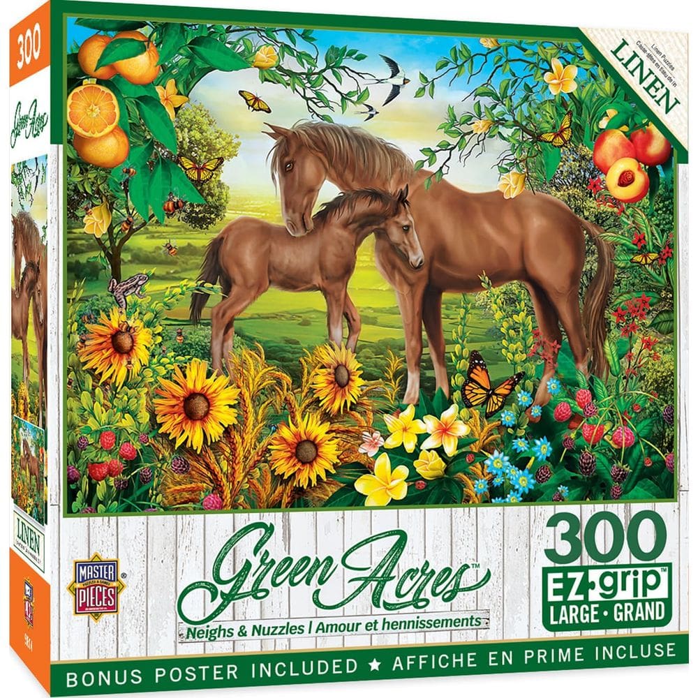 Quebra-cabeça Masterpieces Neighs & Nuzzles 300 peças