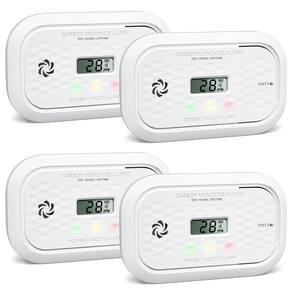 Detector de monóxido de carbono Putogesafe com bateria de 10 anos x4